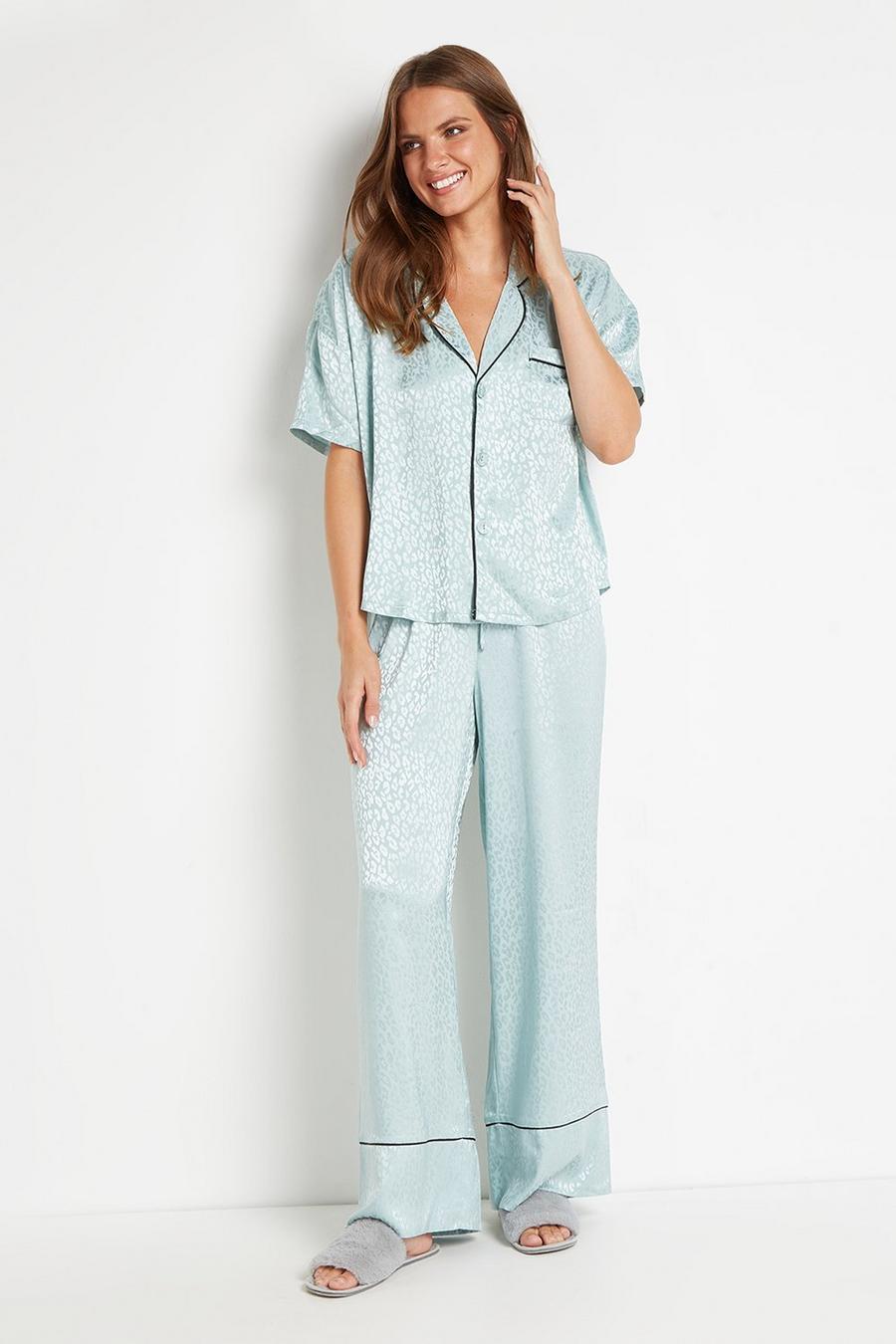 Jacquard Contrast Pyjama Set