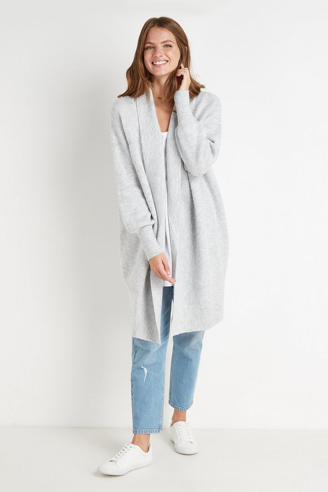 131 Cosy Longline Knitted Cardigan image number 1