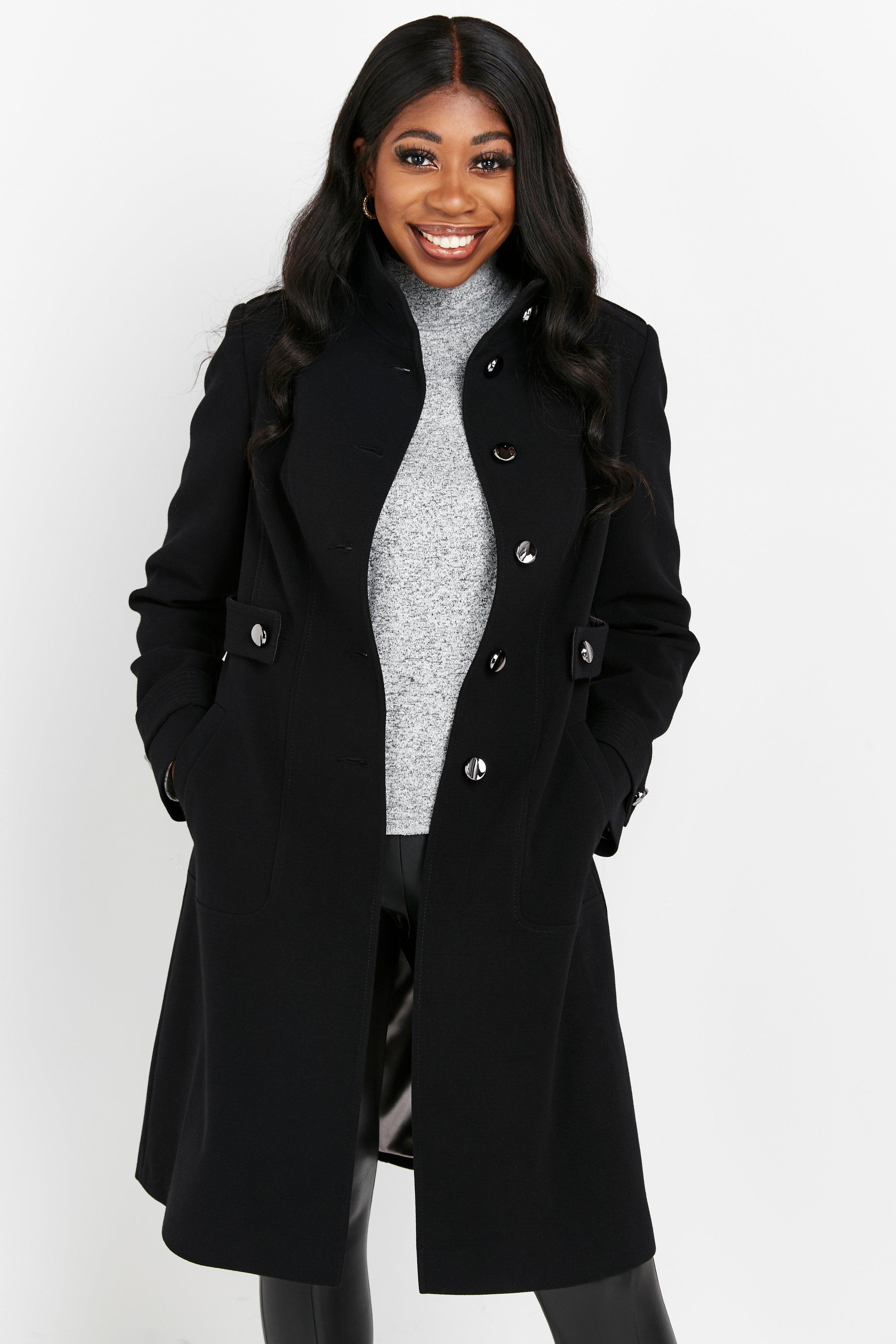 long black military coat