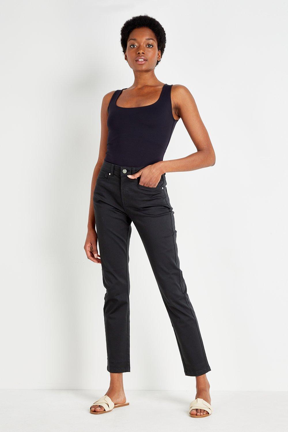 petite black skinny jeans