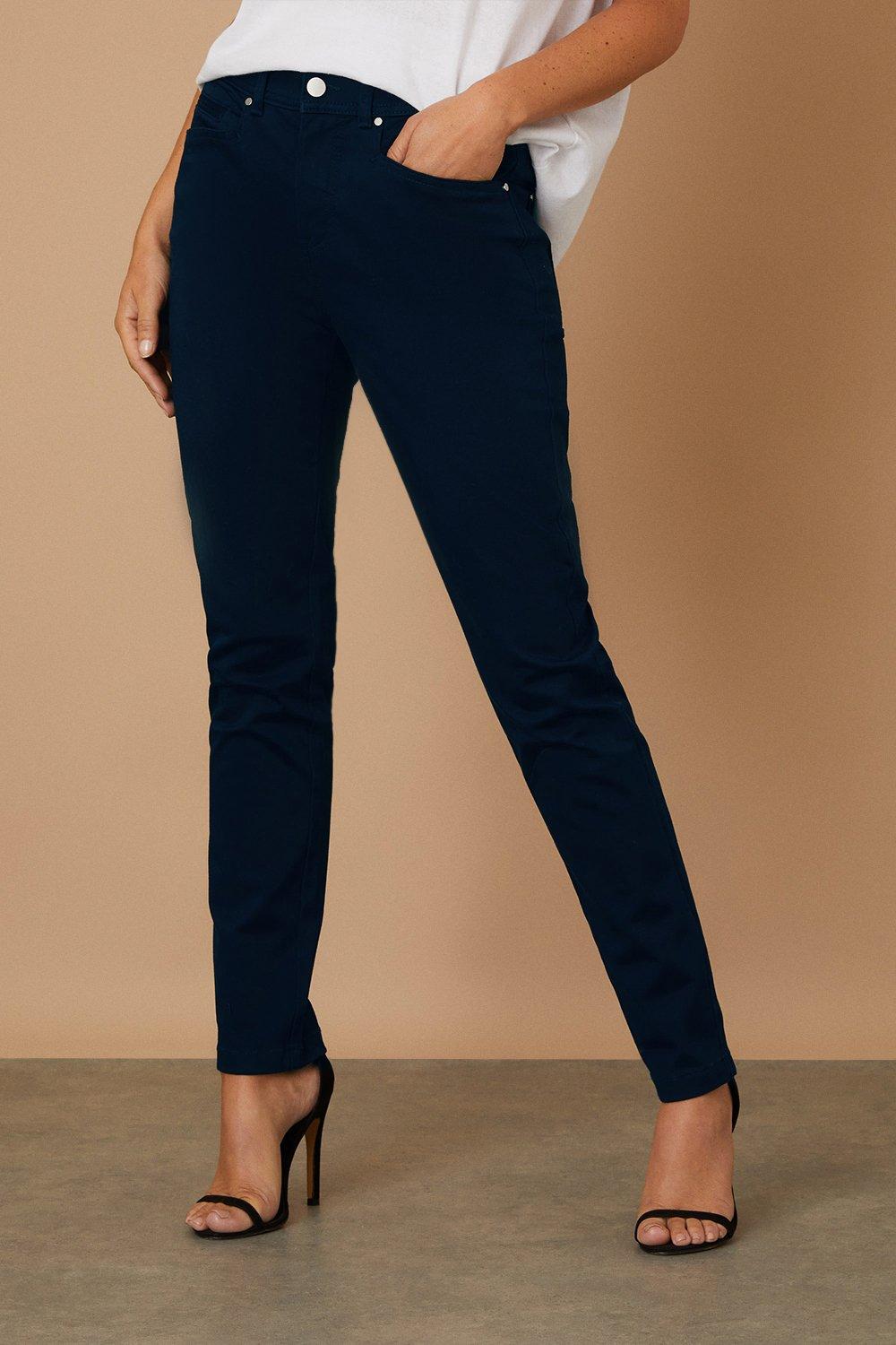 petite blue skinny jeans