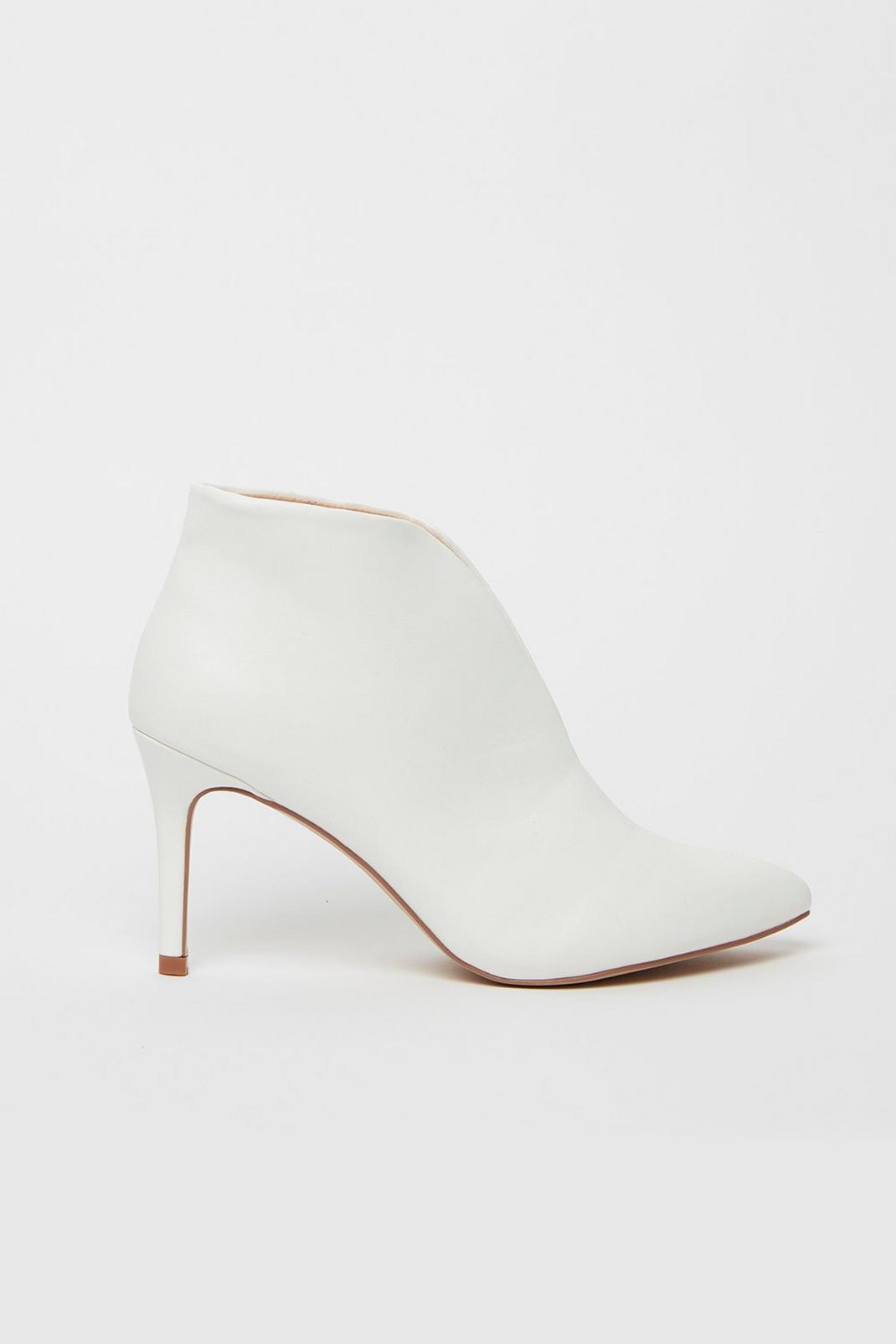 White High Heel Shoe Boot image number 1