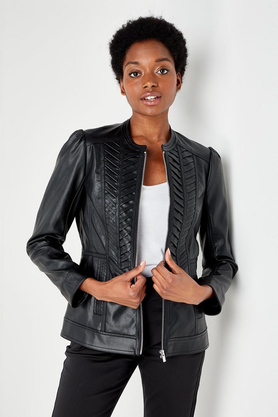 Zara biker jacket discount 70% Black S WOMEN FASHION Jackets Biker jacket Casual 