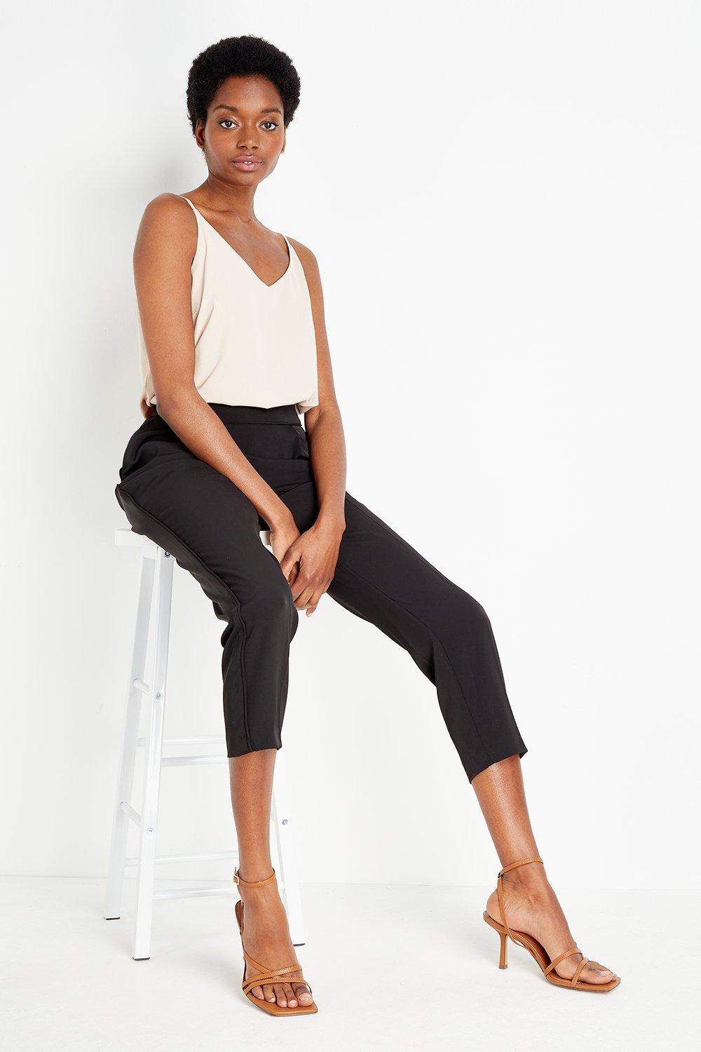 Petite black pants sale