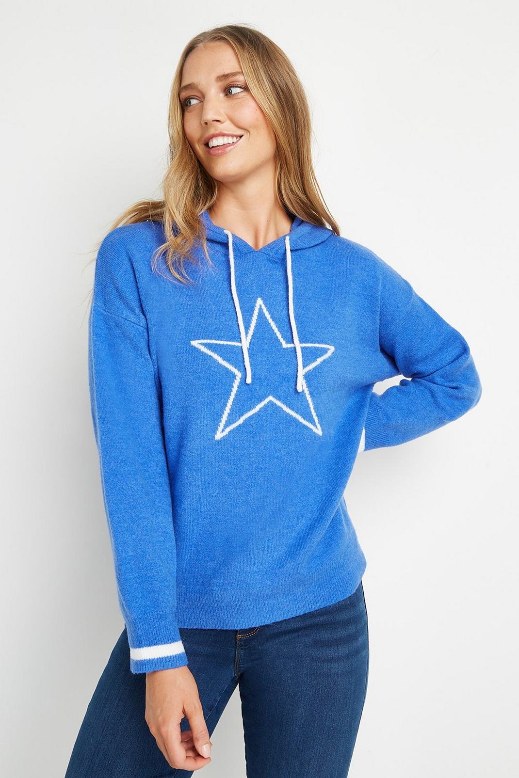 106 Star Knitted Hoodie image number 1