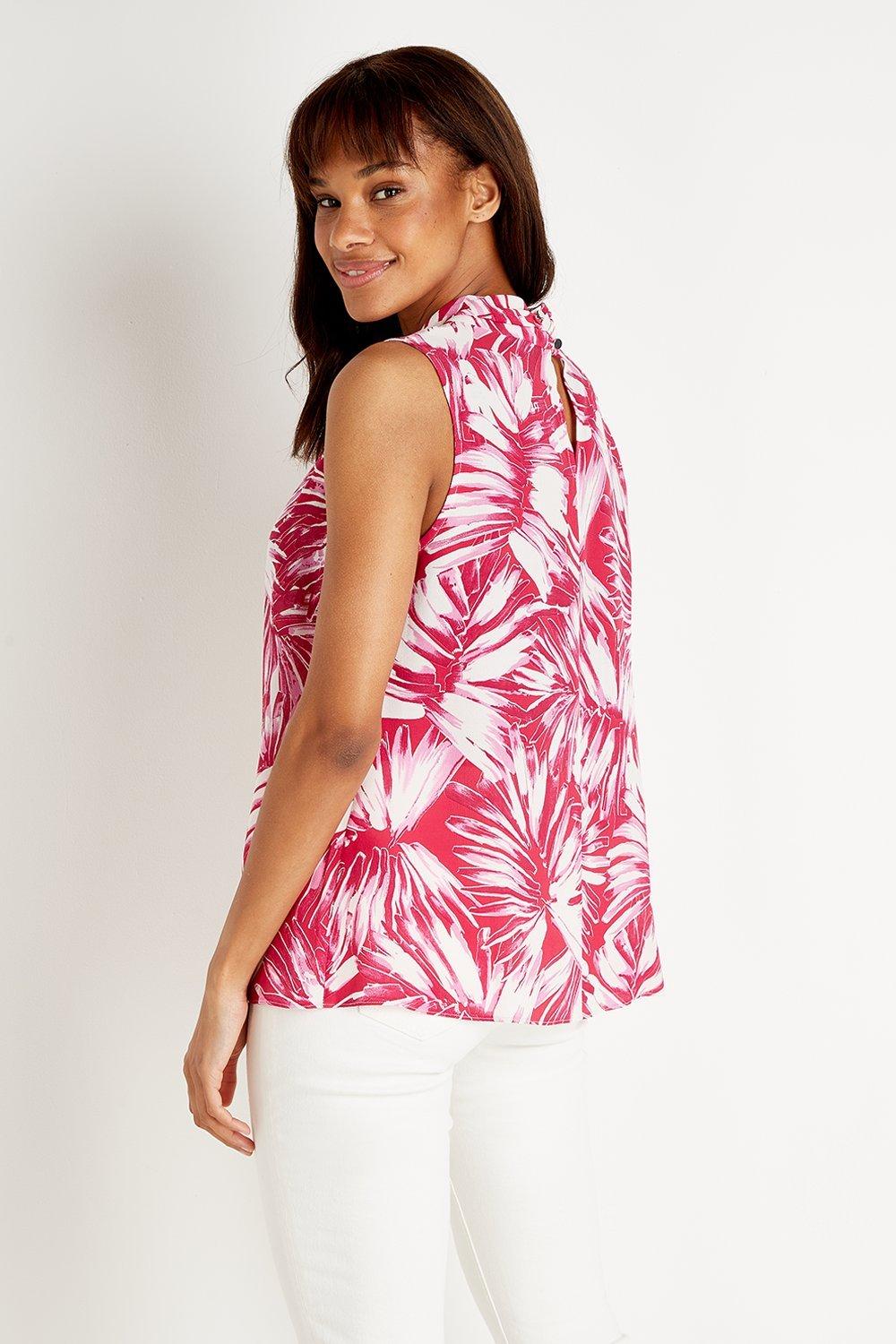 pink halterneck top