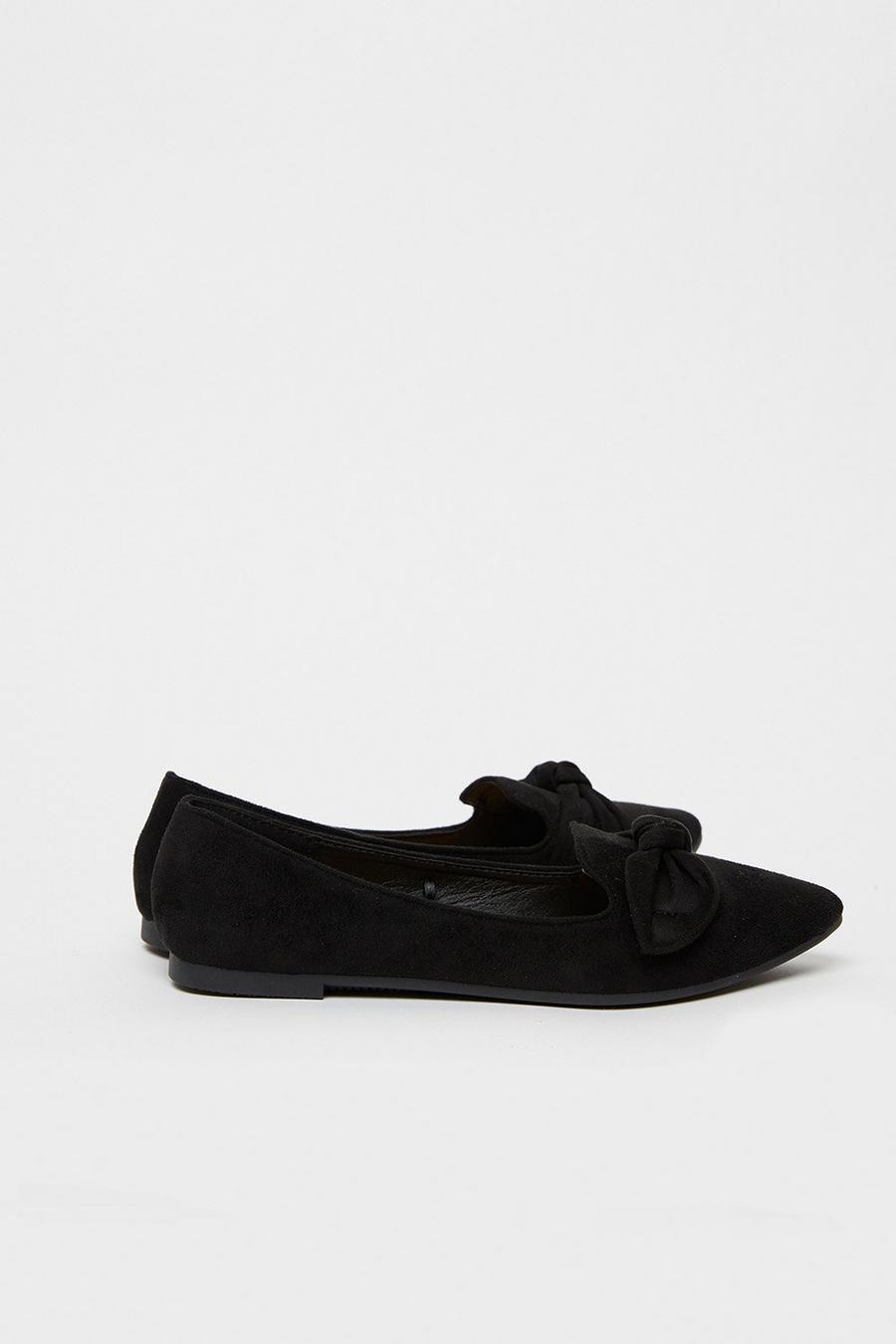 Black Bow Detail Loafer