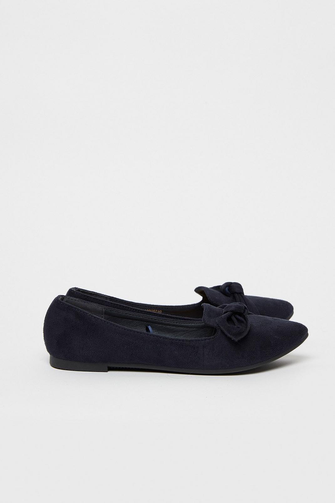 New navy Bow Detail Loafer image number 1