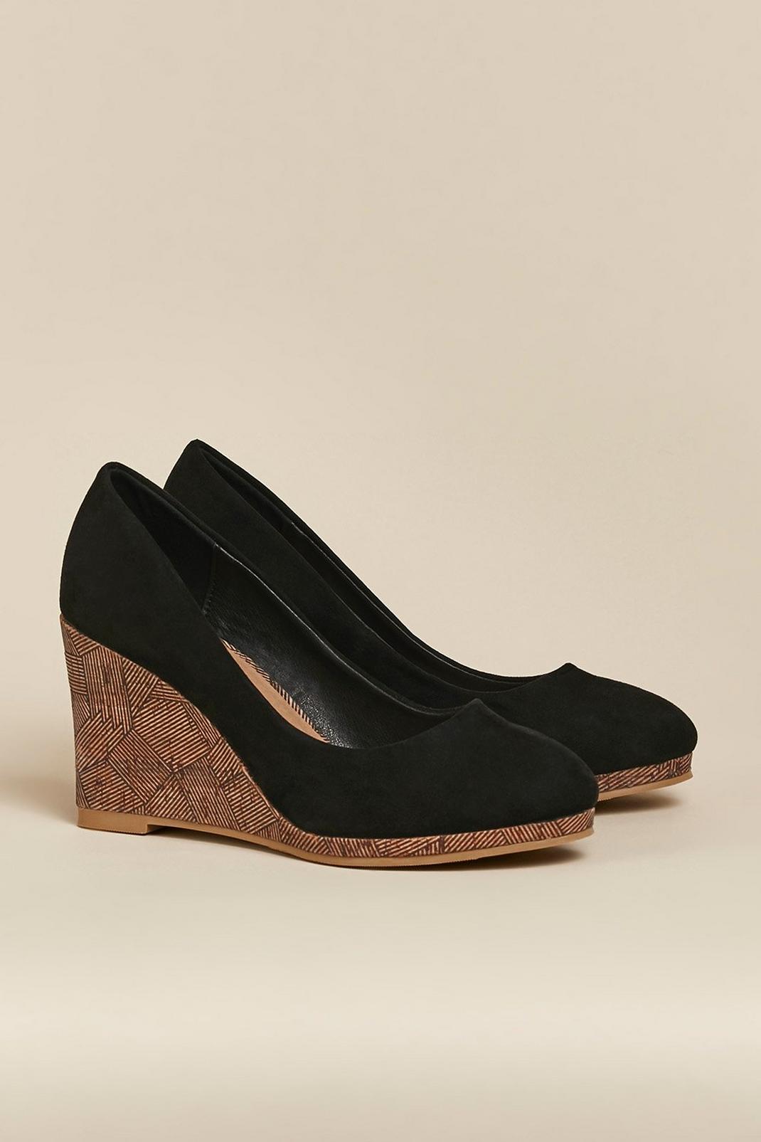 Black Celine Wedge Court Shoe image number 1