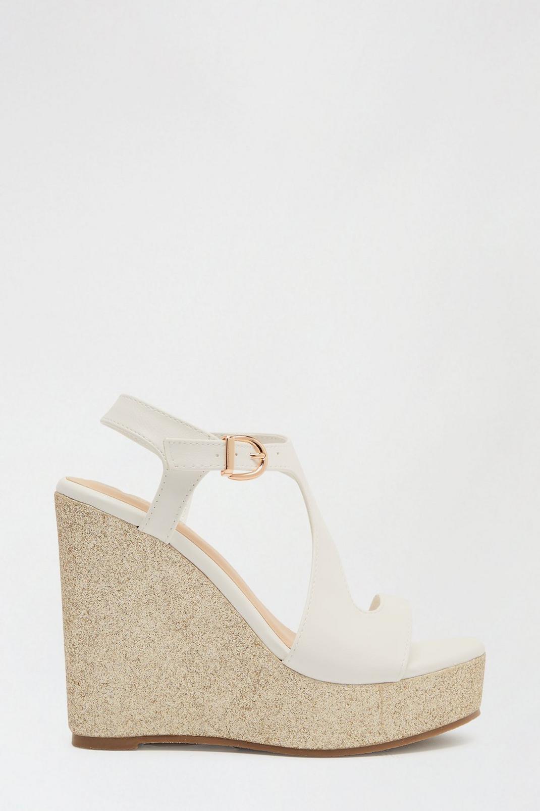 White Singleton Cut Out Wedge image number 1