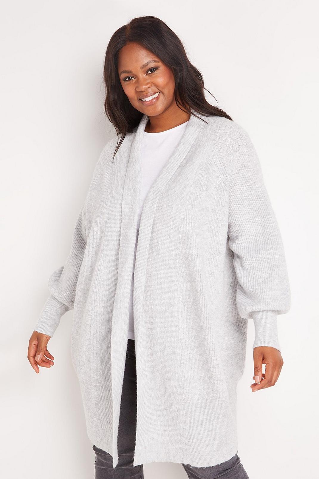 131 Curve Cosy Longline Knitted Cardigan image number 1