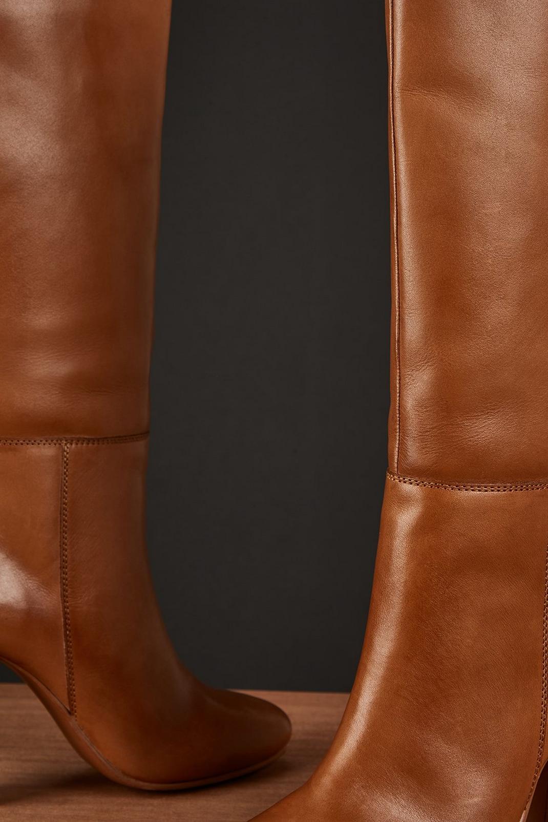 166 Opie Leather Knee High Boot image number 2