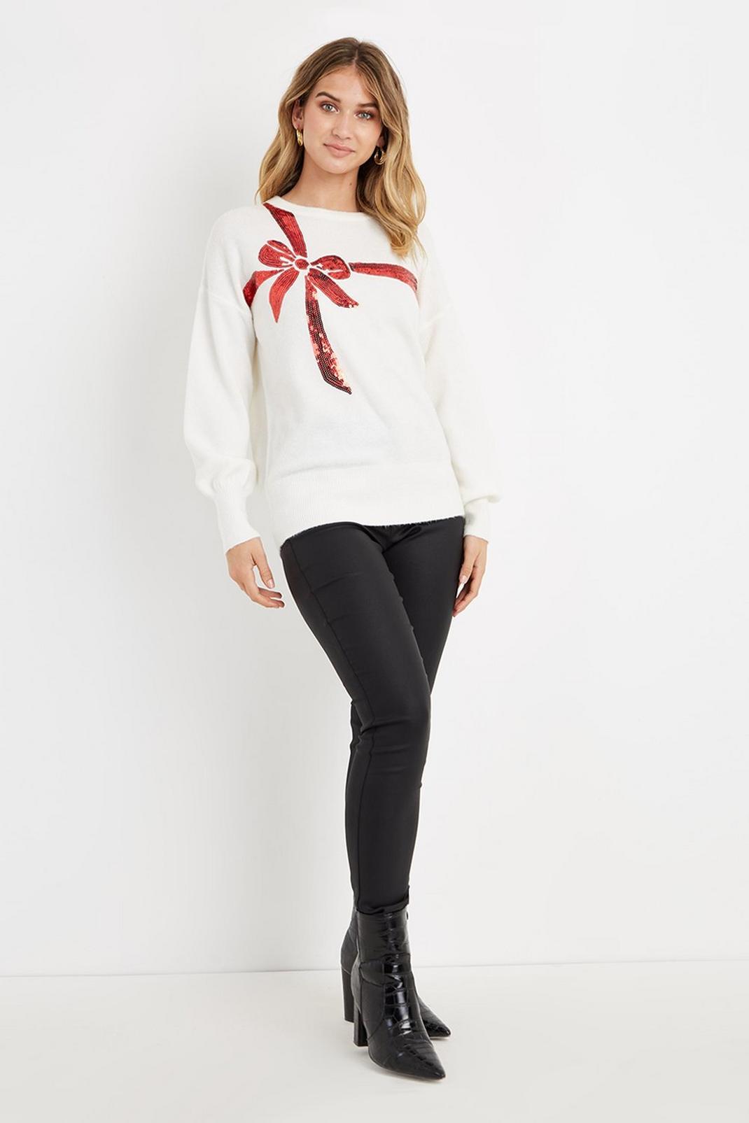 133 Xmas Bow Jumper image number 2