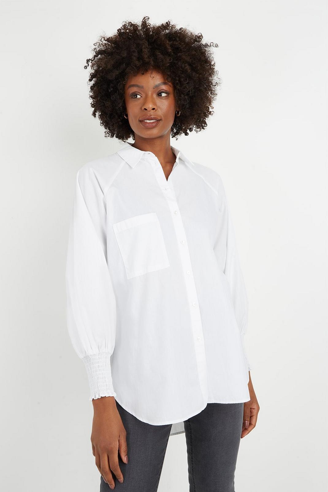 White Poplin Shirt image number 1