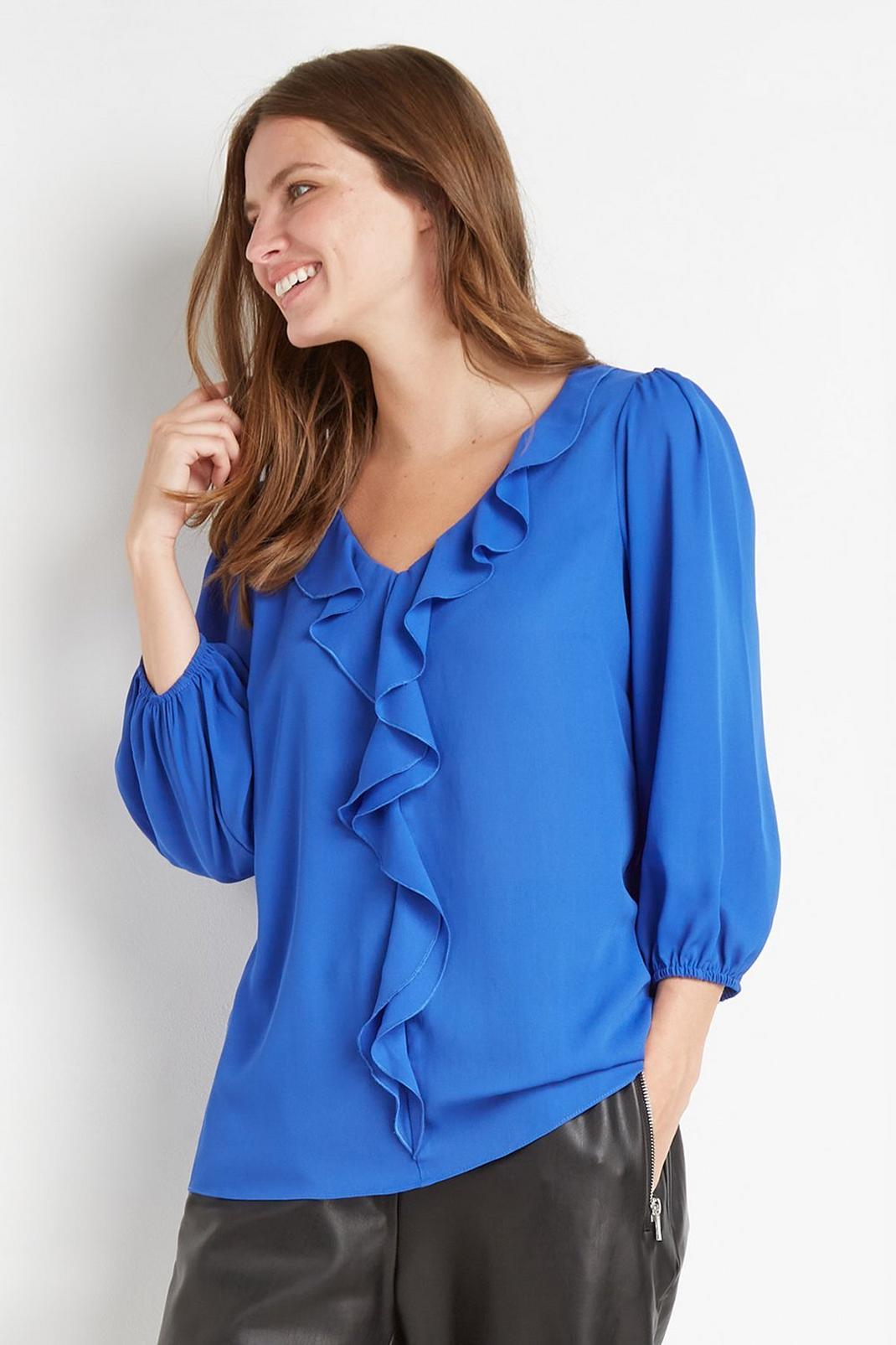 119 Ruffle Front Blouse image number 1