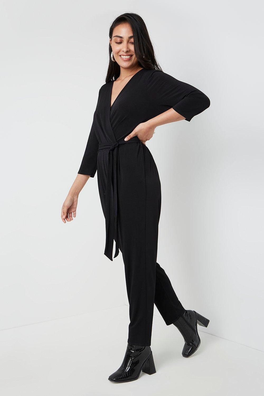 Black cheap jumpsuit wallis