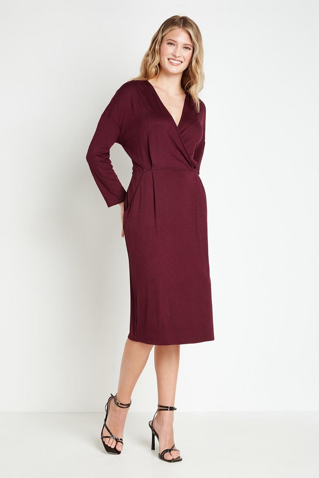 104 Tall Jersey Wrap Dress image number 2