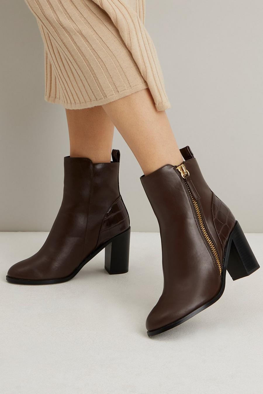 *Amelia Side Zip Ankle Boot
