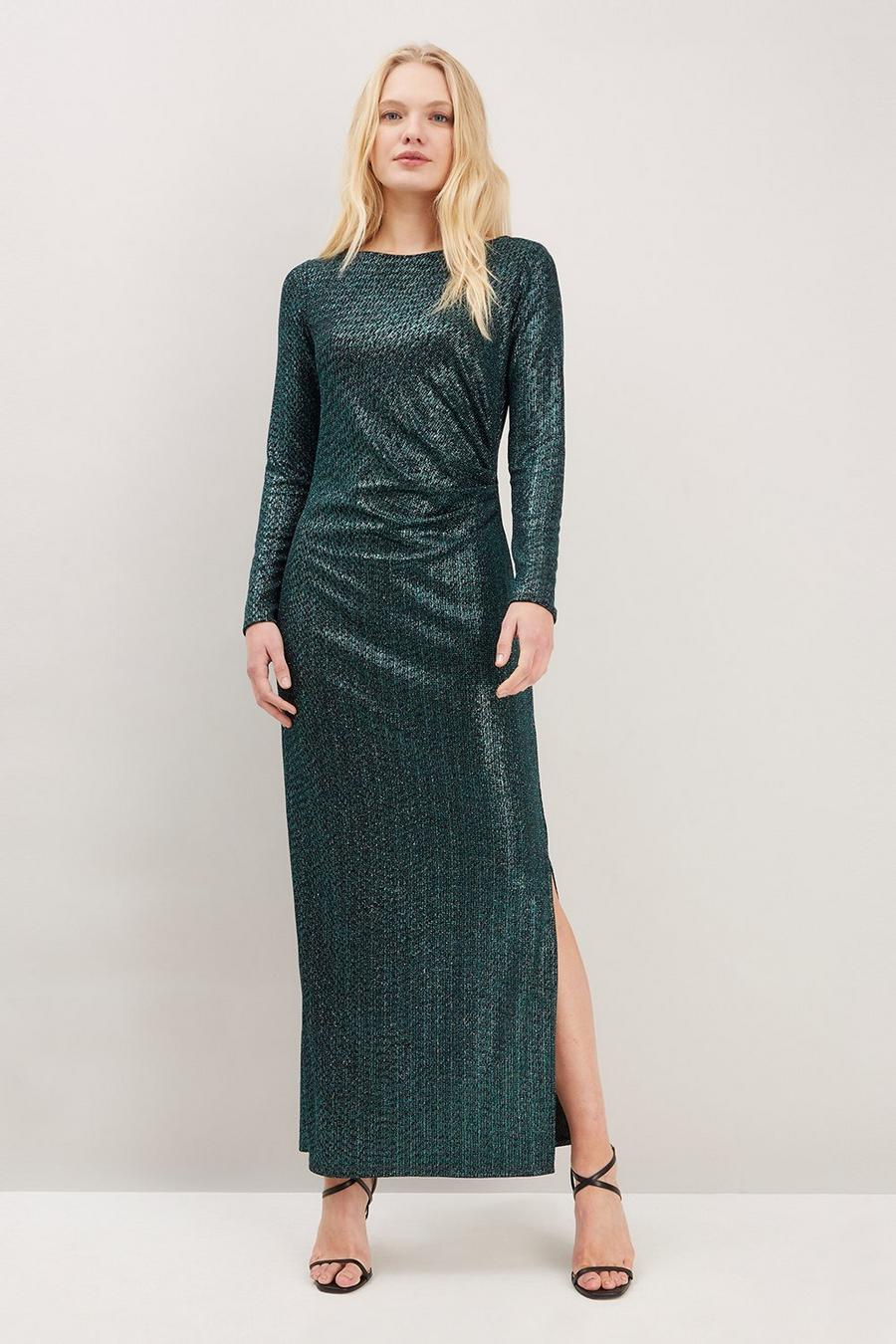 Foil Shimmer Rouch Maxi