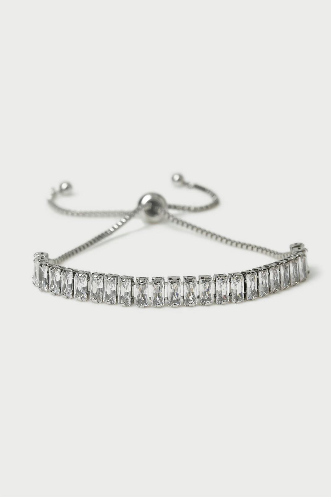 Silver Embellished Toggle Bracelets image number 1