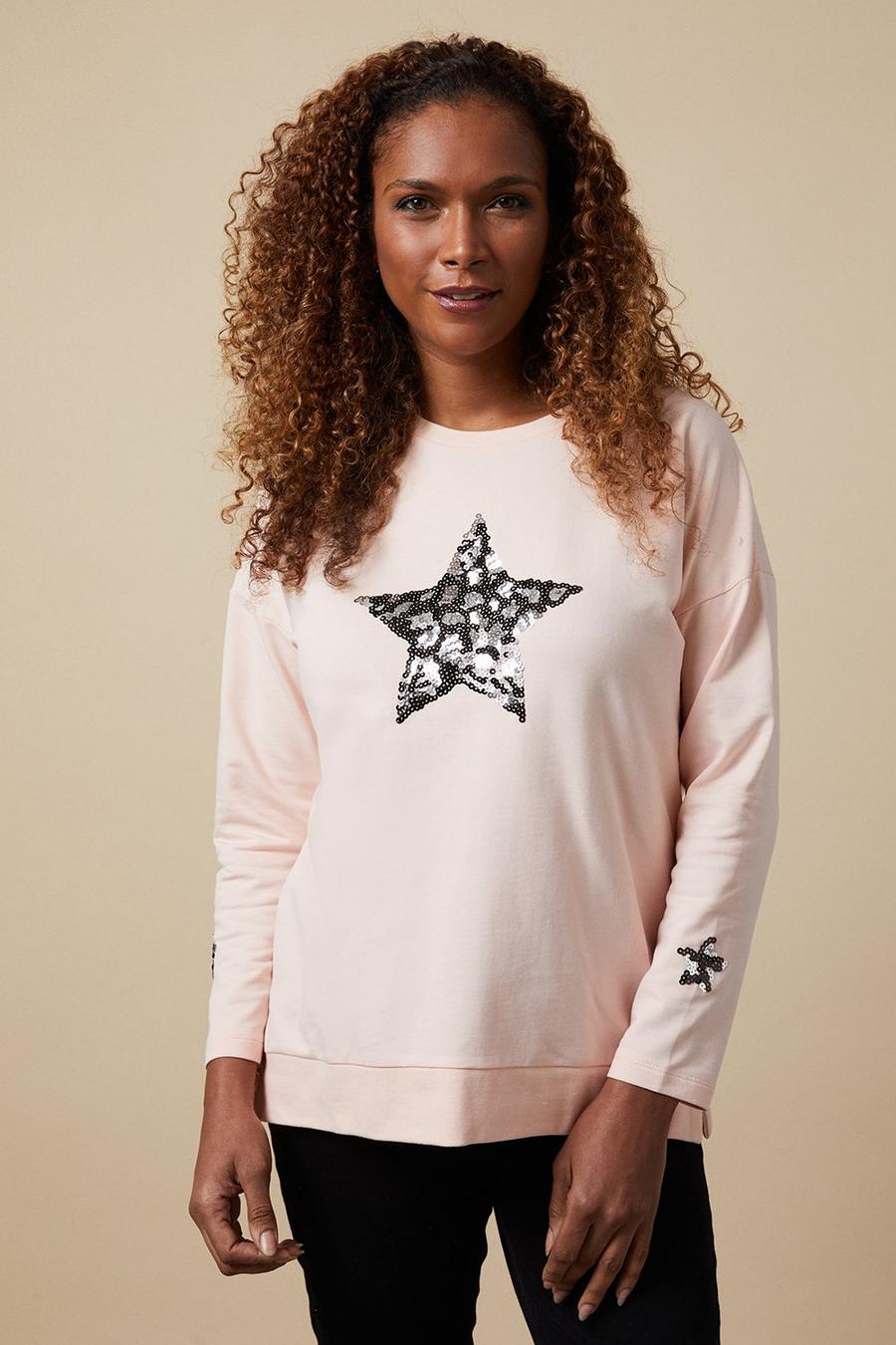 Sequin Star Sweatshirt