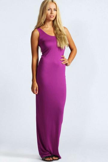 Purple Basics Maxi Dress