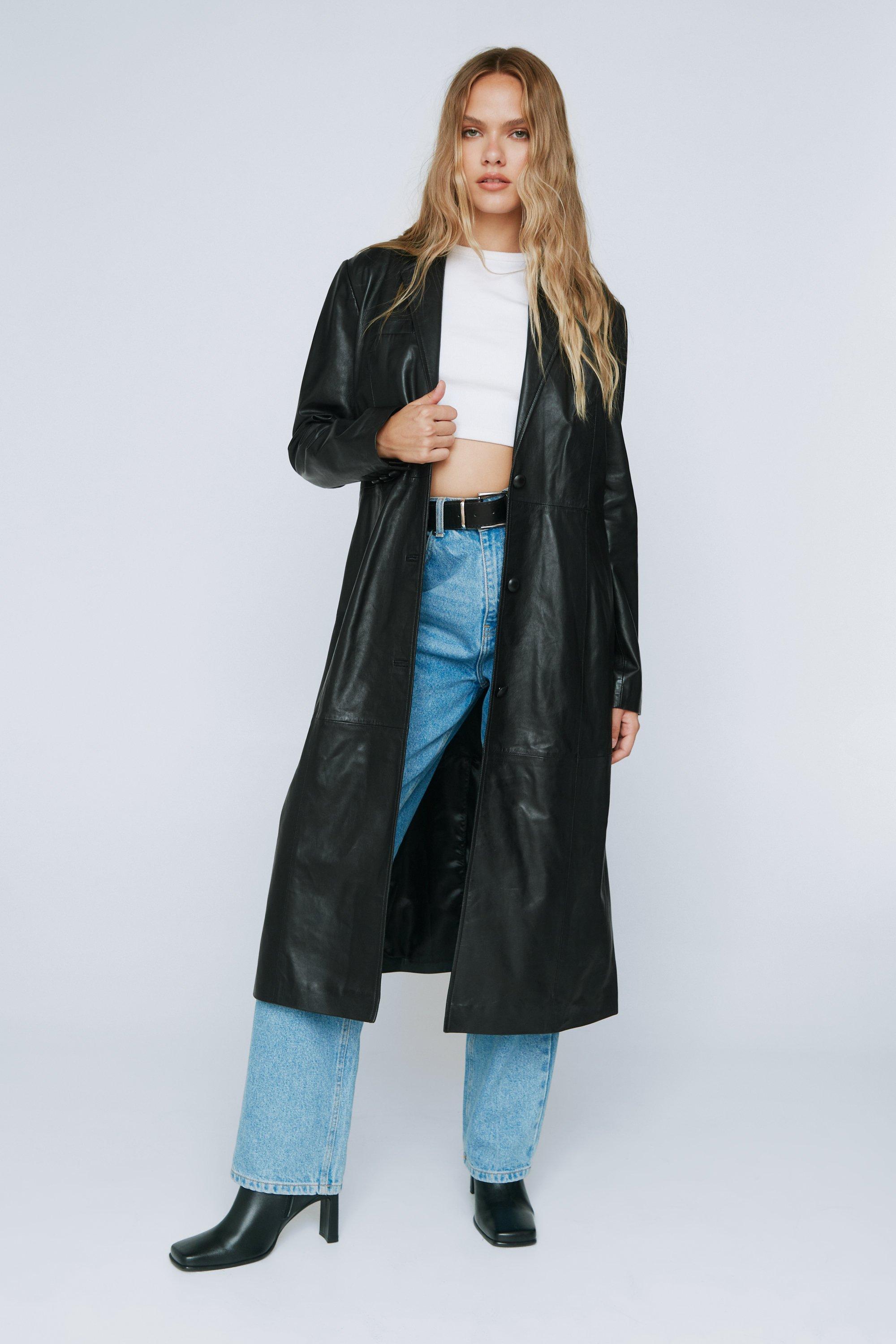 Black plus discount size duster coat