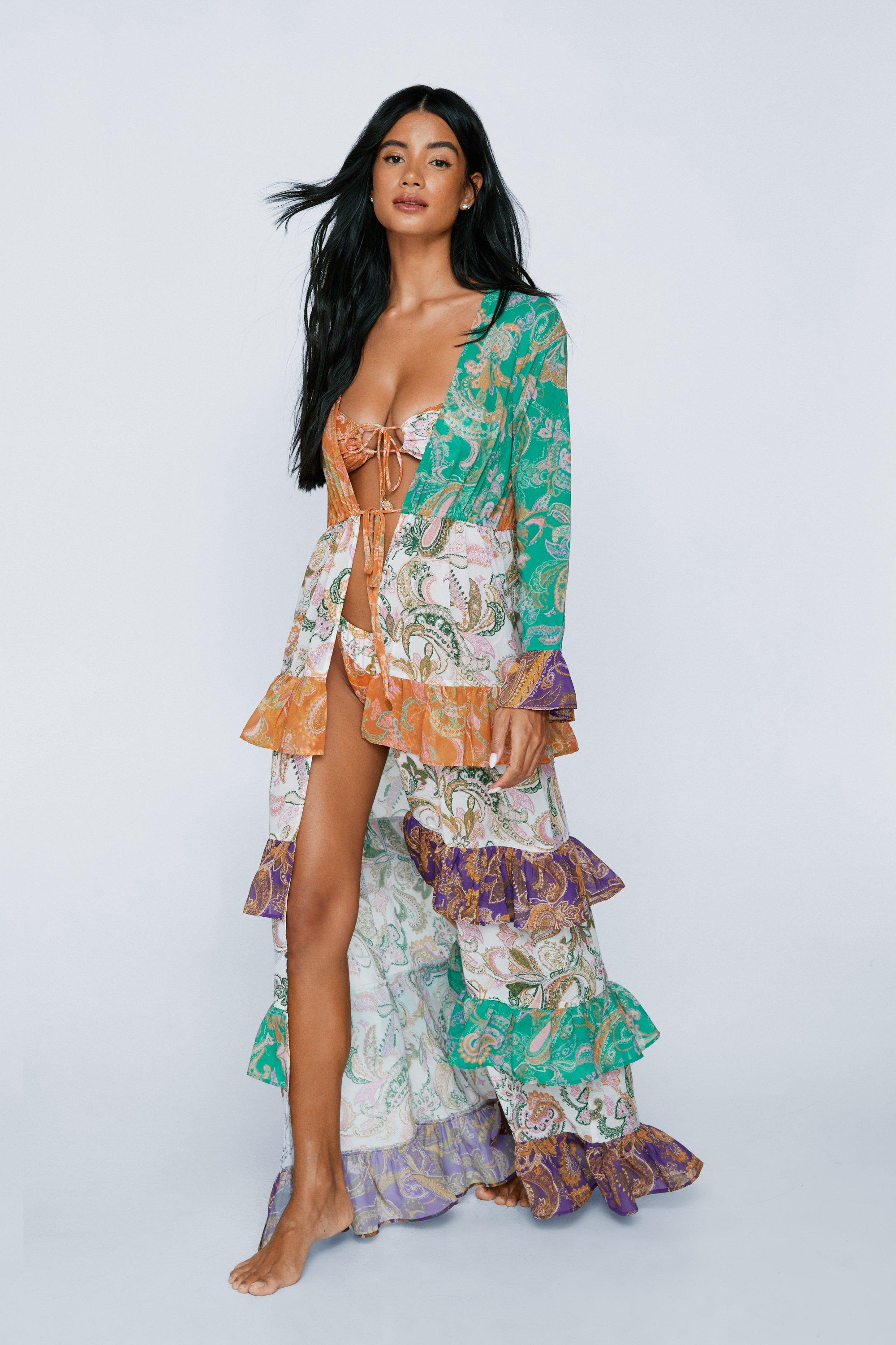 Sequin on sale maxi kimono