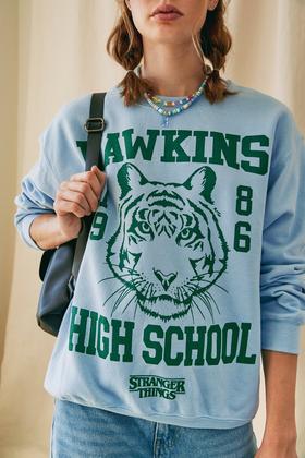 Stranger Things 4 Hawkins High School Green Tiger Logo Shirt - Best Seller  Shirts Design In Usa