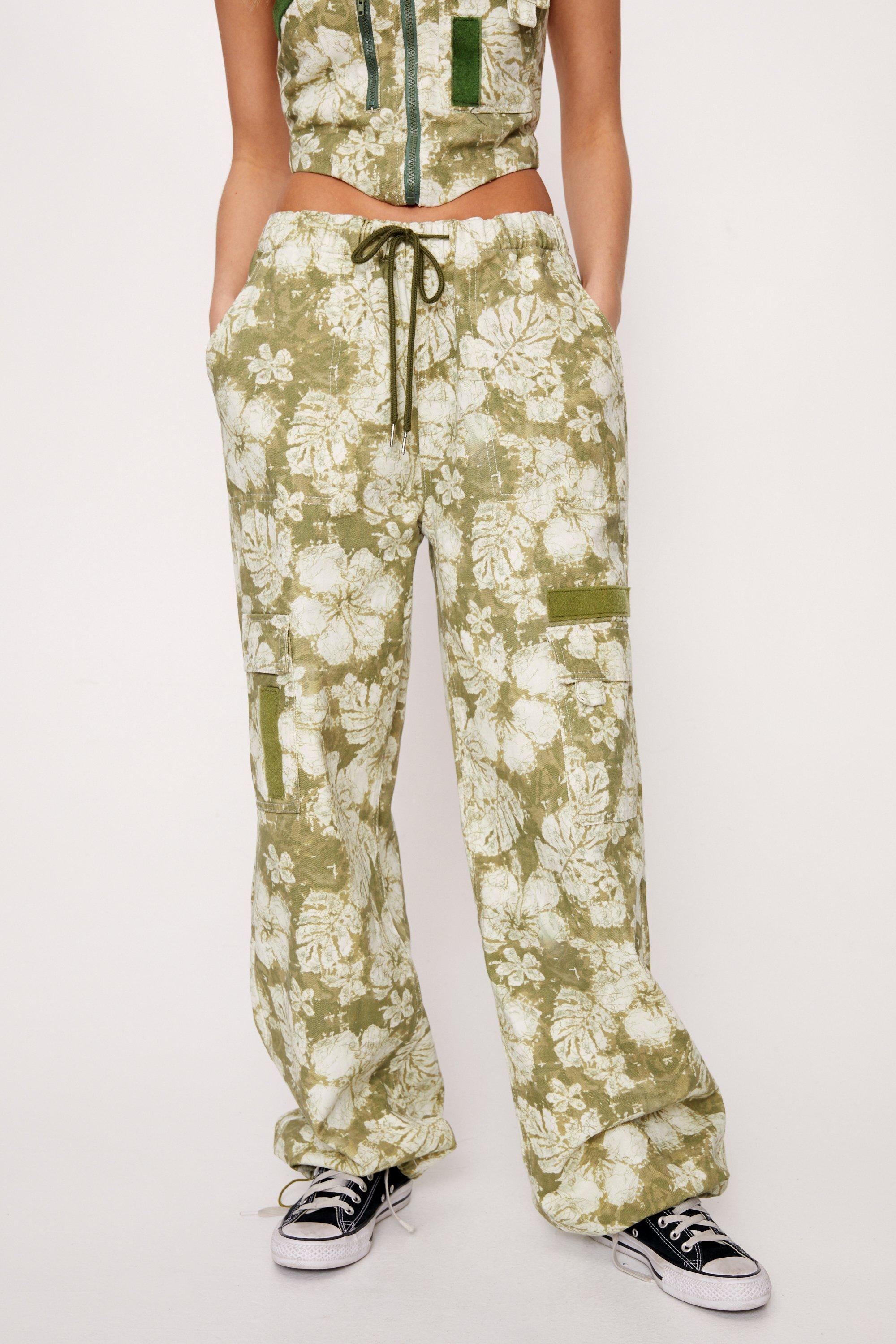 Two Tone Twill Wide Leg Cargo Pants | Nasty Gal