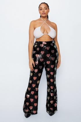 Premium Embellished Star Cut Out Pants