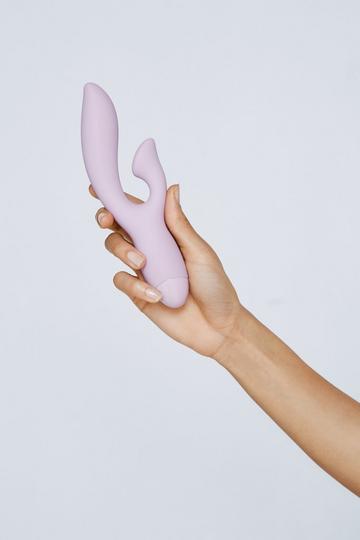 10 Function Dual Motor Rechargeable Rabbit Vibrator Sex Toy lilac