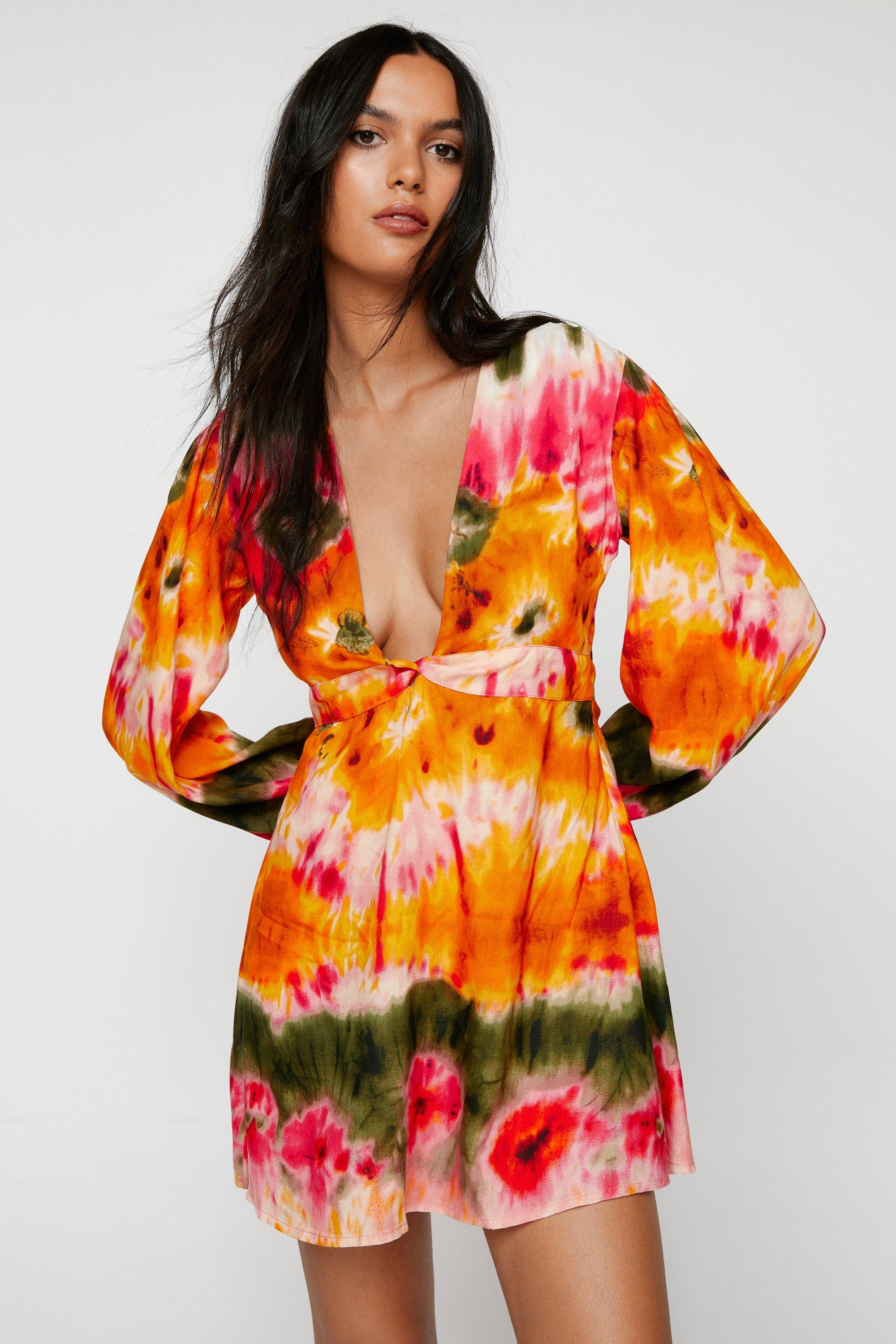 Tiered Ruffle Mini Smock Dress | Nasty Gal