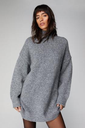 Cable Knit Oversized Longline Jumper