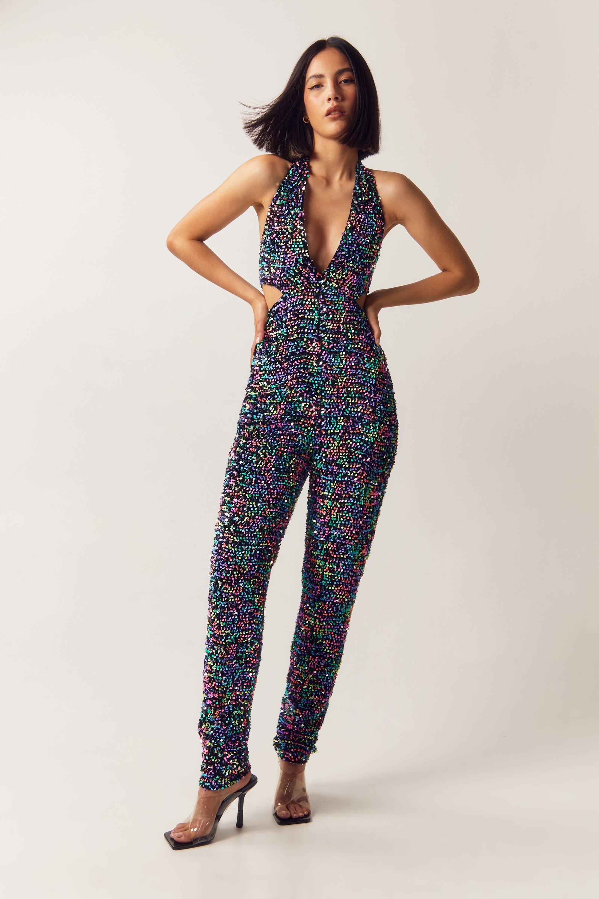 Leopard print clearance bodycon jumpsuit