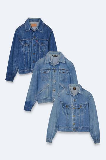 Vintage 90s Oversized Denim Jacket blue