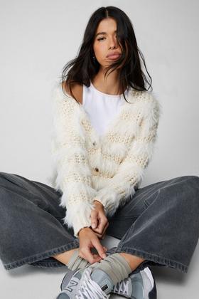 Cream Super Chunky Oversized Sweater