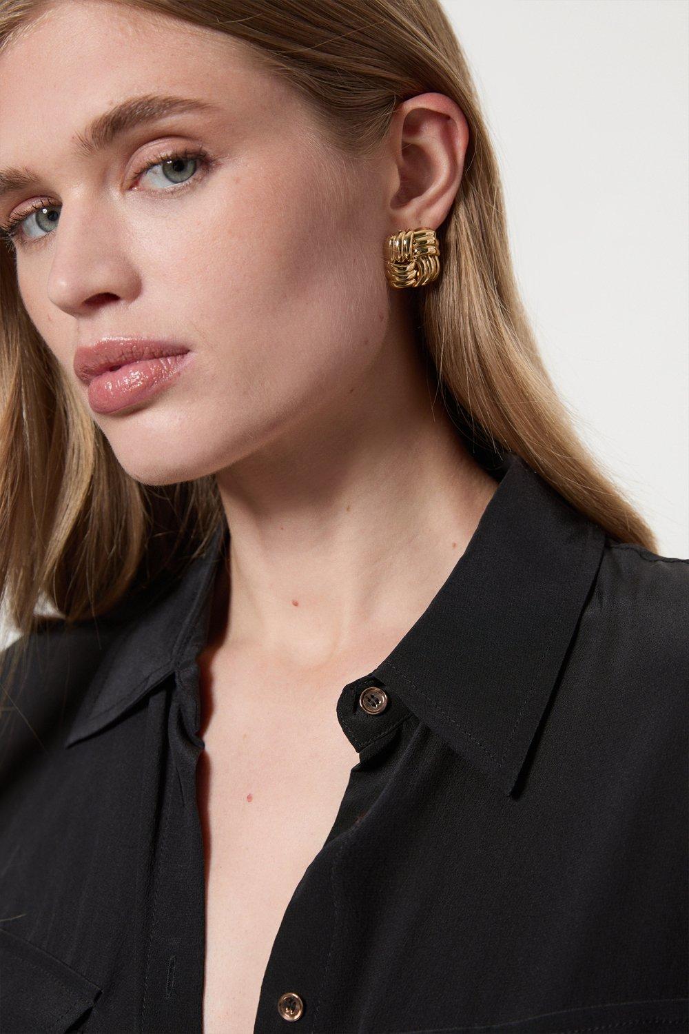 【KAREN MILLEN】パールとタッセル ステートメント ピアス Diamante Statement Pearl Earring | Karen Millen