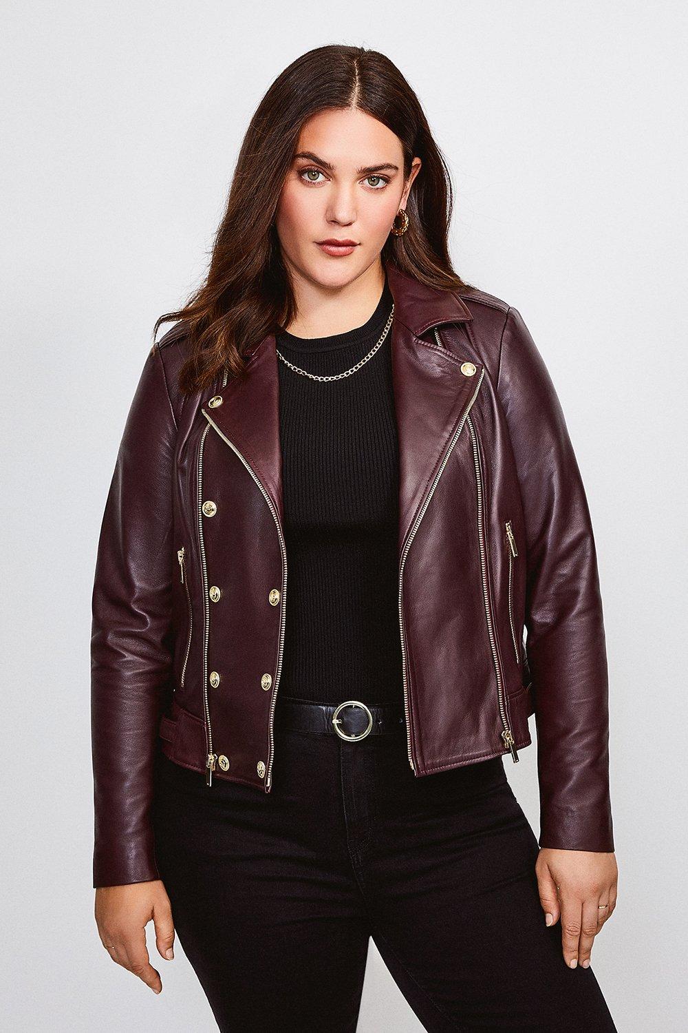 Karen millen outlet suede biker jacket