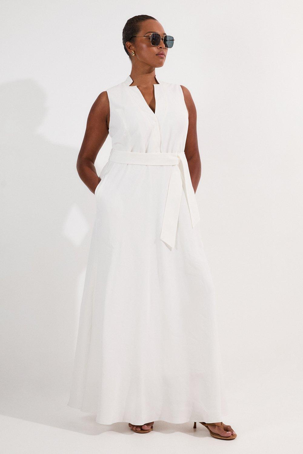 KAREN MILLEN マキシドレス クリスタル キャディケープ 無地 Crystal Embellished Cady Woven Cape Maxi Dress | Karen Millen