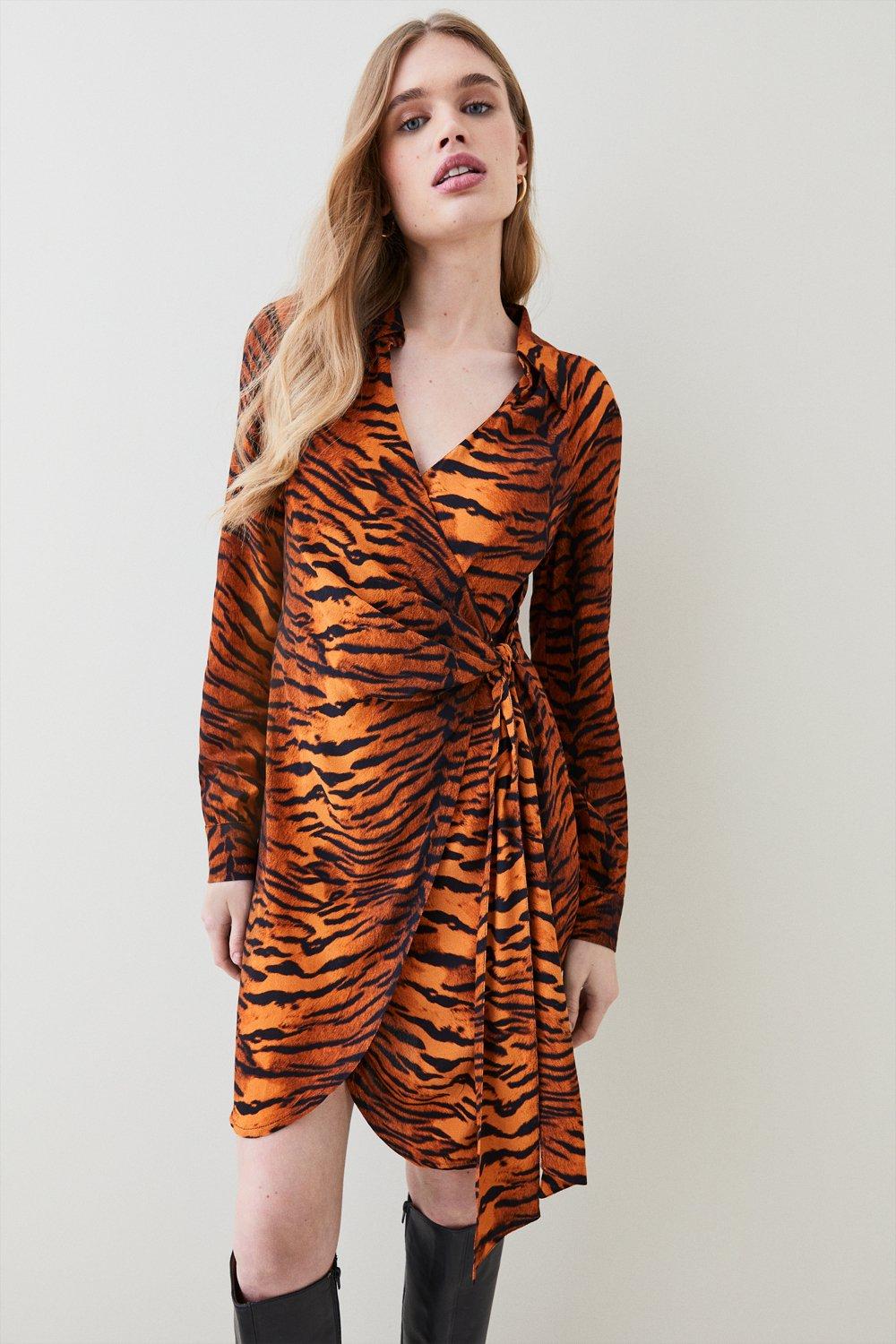 Karen millen best sale tiger dress