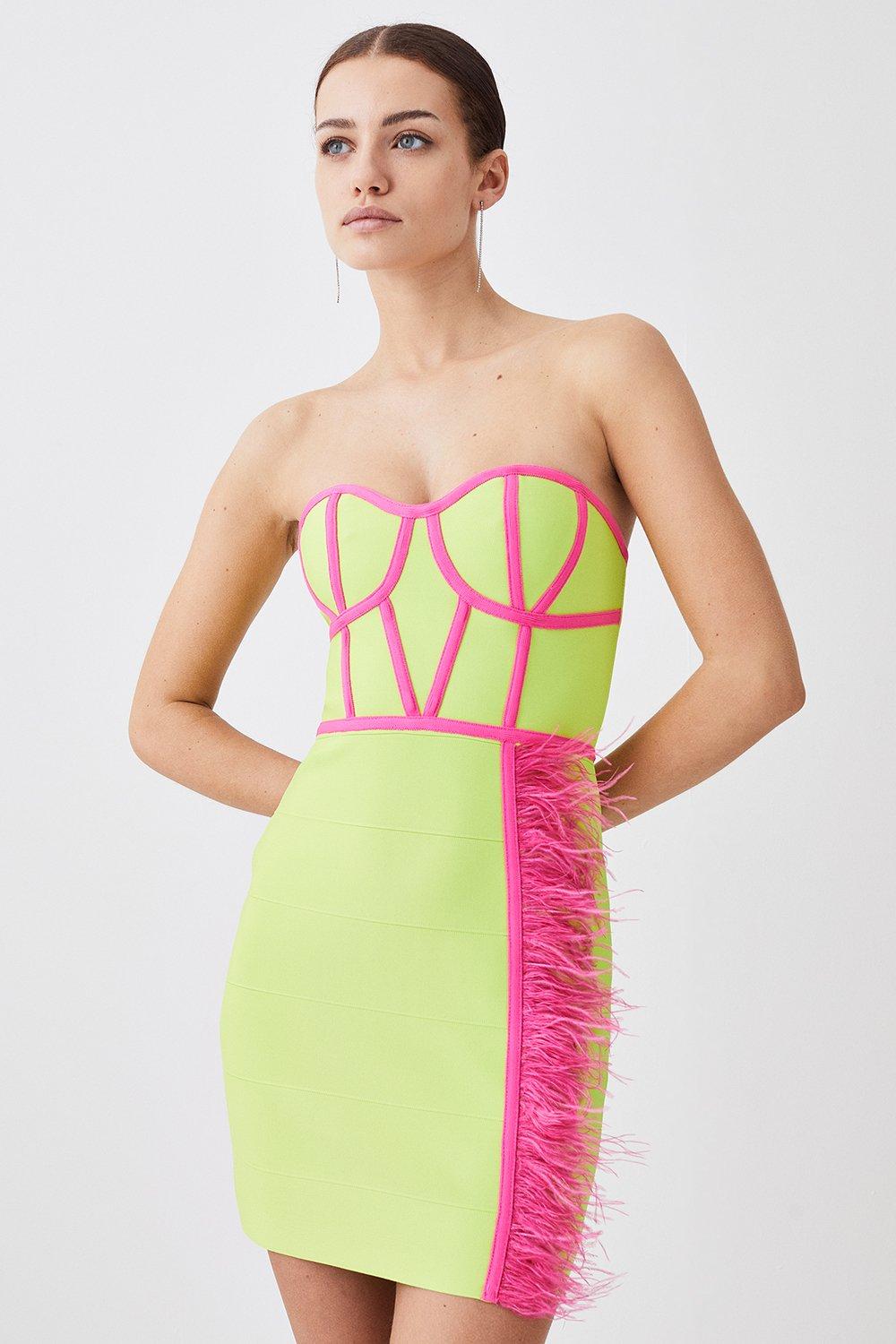 Karen millen hotsell colour pop dress