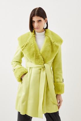 Topshop TALL Faux Fur Coat  Fur coat, Petite faux fur coat, Pink
