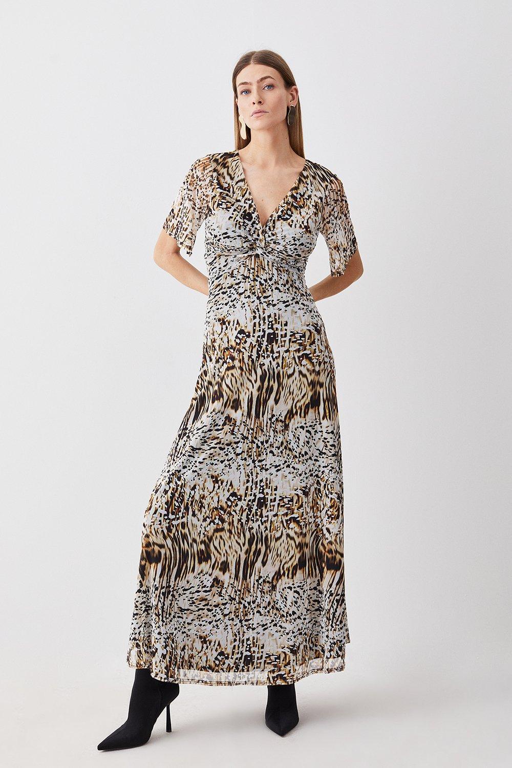 Karen millen snake print hot sale dress