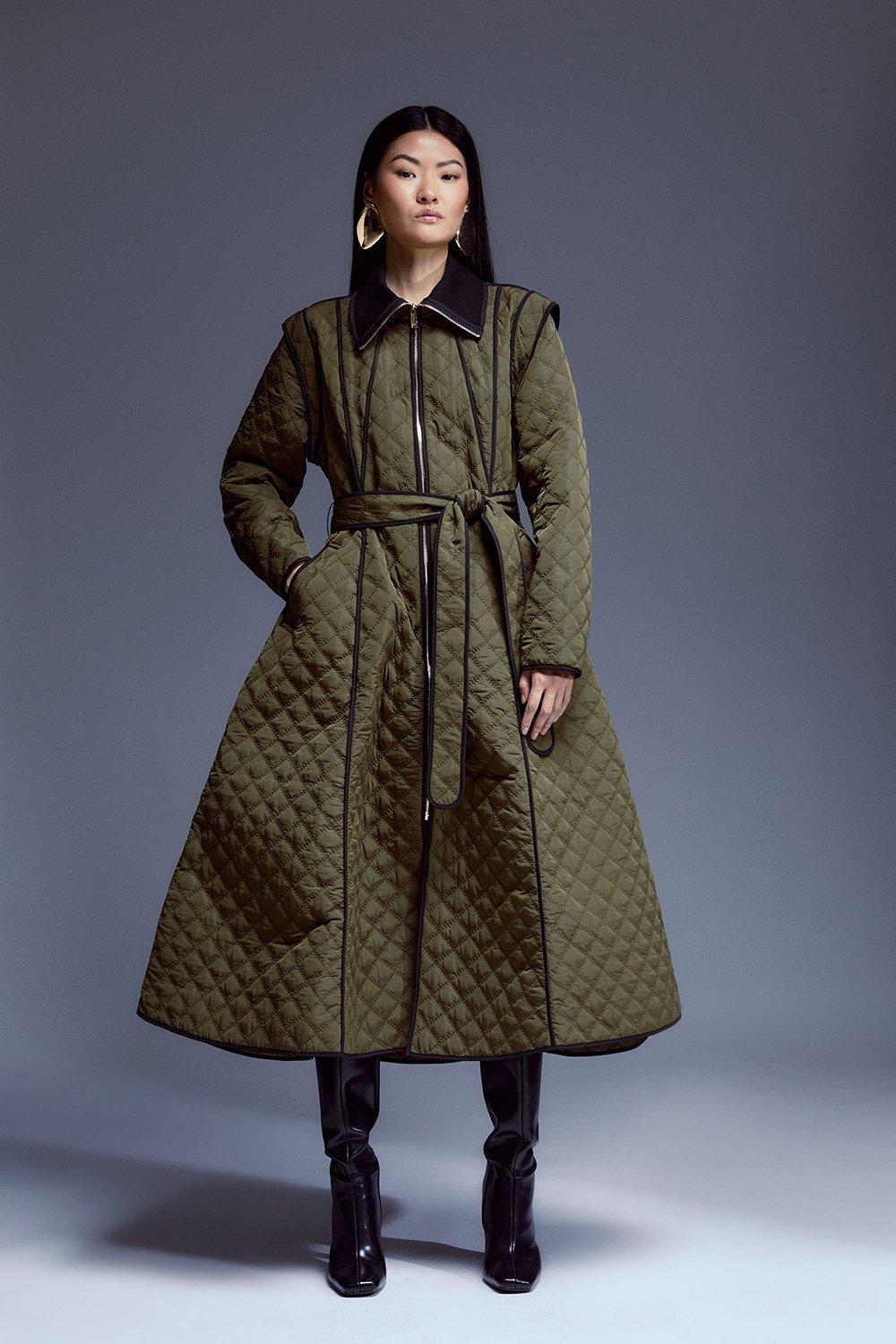 Plus size 2025 skirted coat