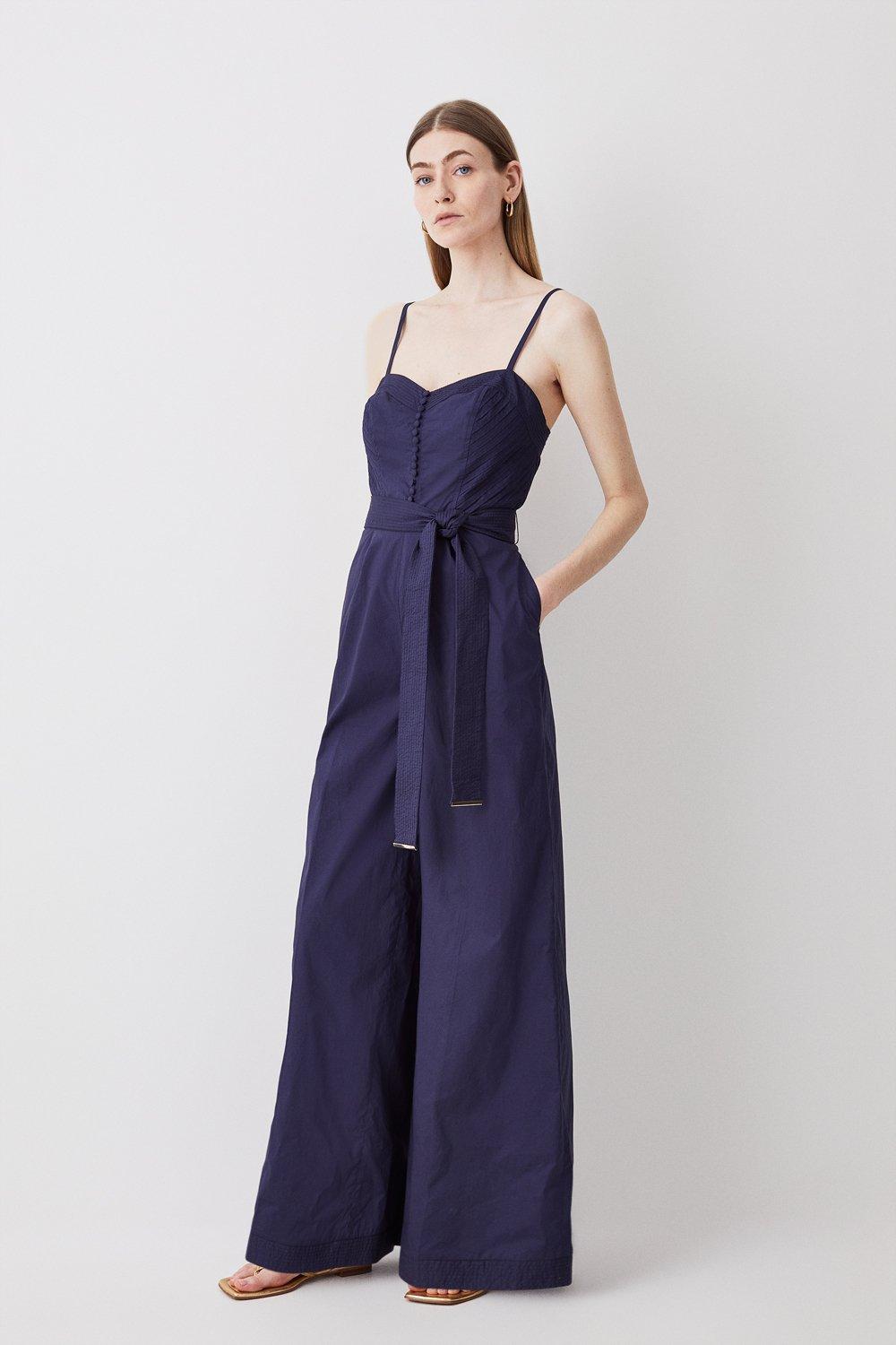 Karen millen hot sale purple jumpsuit