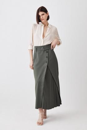 Plus Size Sequin Maxi Skirt