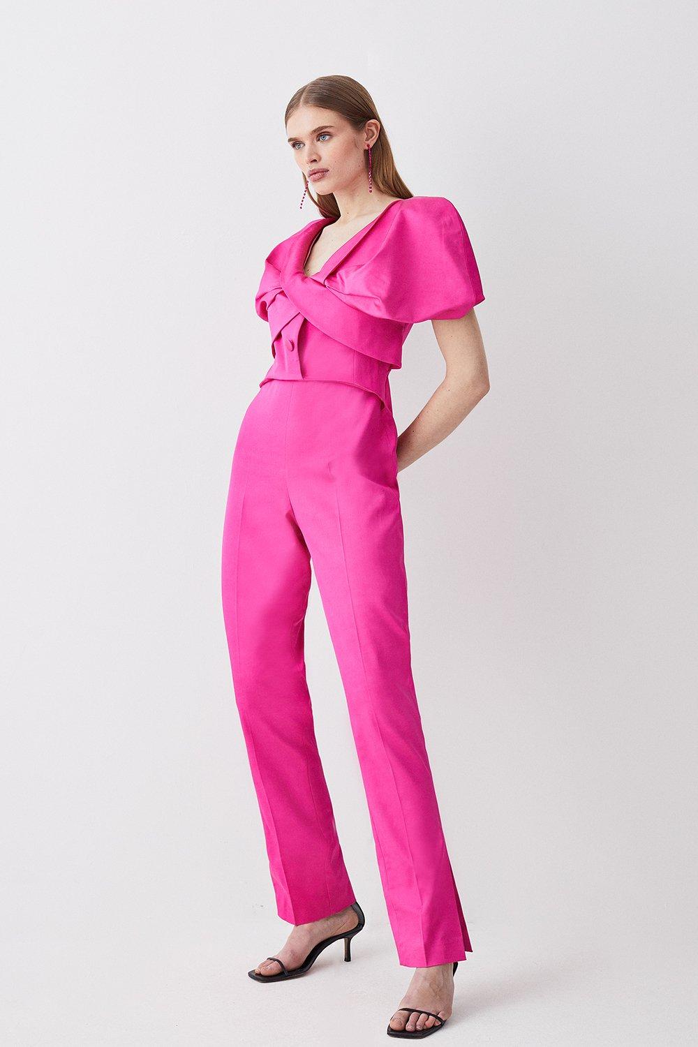 Karen millen sales pink jumpsuit