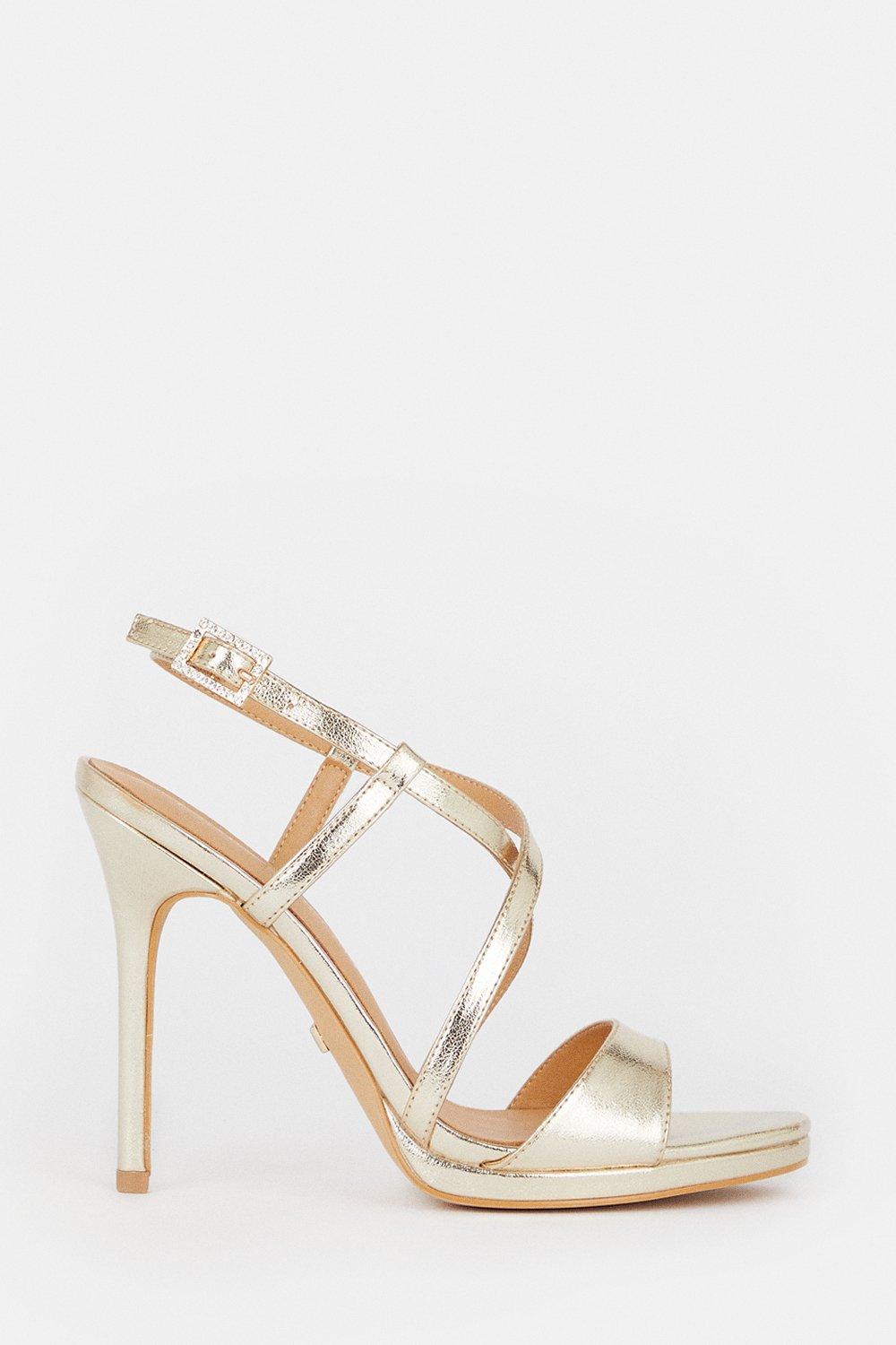 Karen millen gold on sale heels