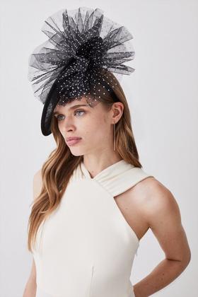 Emily-London Veiled Sinnamay Head Band